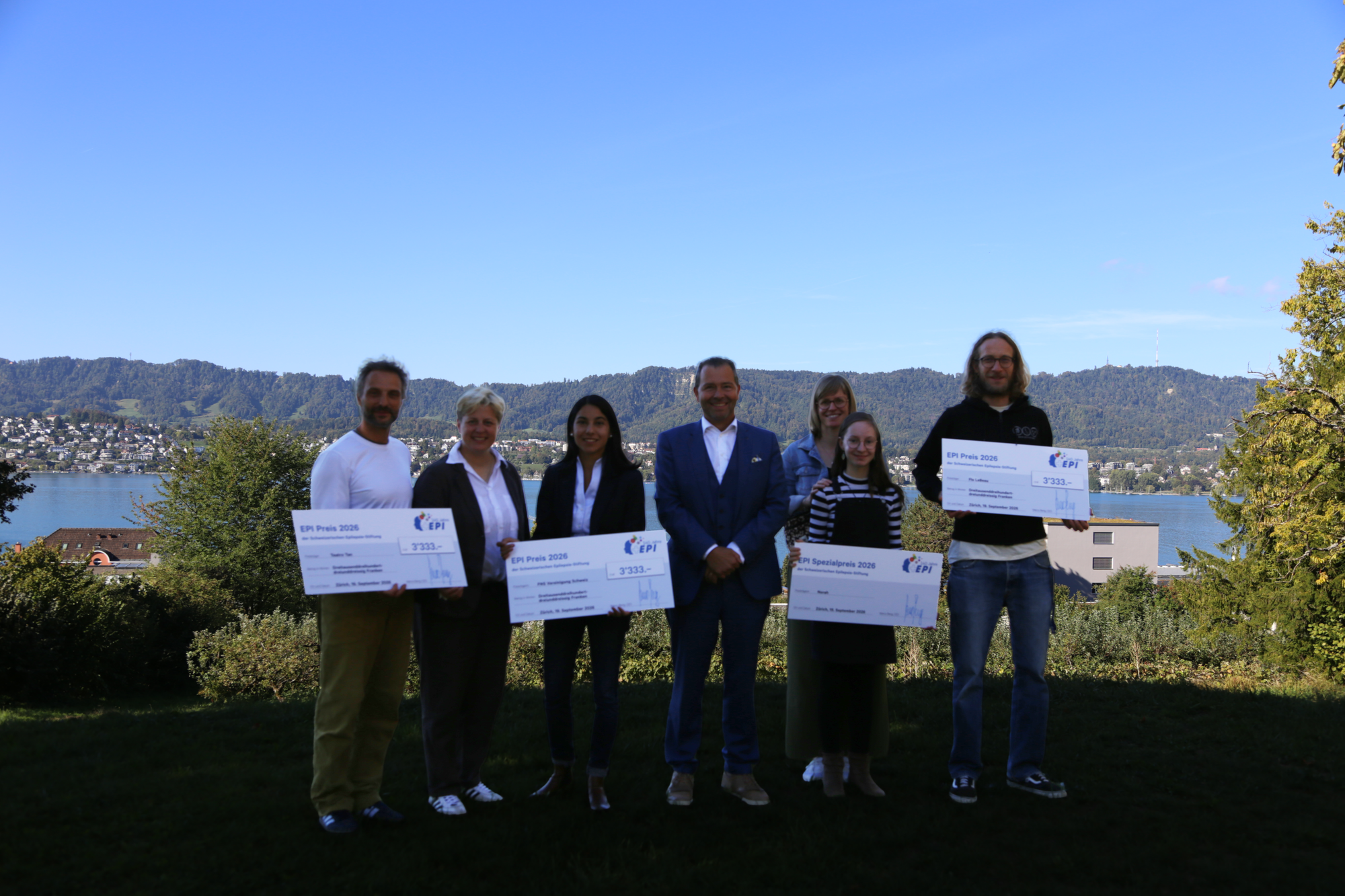 Preisträgerinnen und Preisträger des EPI Preises 2026 bei der Preisverleihung in Zürich