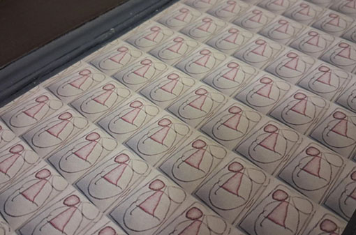 Zeichnung von Elia als Vorlage