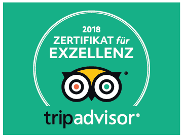 Tripadvisor Zertifikat für Exzellenz 2018